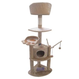 XL boyutu 74 inç uzun boylu aktivite merkezi istikrarlı rahat Perches 2 Condos kedi ağacı kulesi tırmalamak mesajları ile - Product Image 1