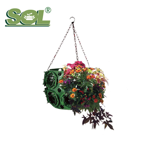 <span class=keywords><strong>Vasi</strong></span> per Giardino Verticale per Decorazione Stradale, Cesto Sospeso Autoirrigante per Fiori Non Rivestito SL-Y040 <span class=keywords><strong>in</strong></span> <span class=keywords><strong>Plastica</strong></span>, 10 Pezzi - Product Image 2