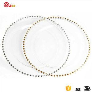 Barato <span class=keywords><strong>restaurante</strong></span> claro con cuentas de plata placas cargador para <span class=keywords><strong>la</strong></span> venta - Product Image 2