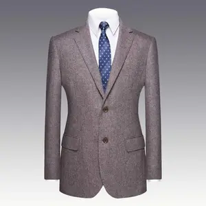 High Class 100% Wool Mens Casual Blazer SLIM FIT Bespoke CUSTOM ภาษาอิตาเลี่ยน Designer ชุด