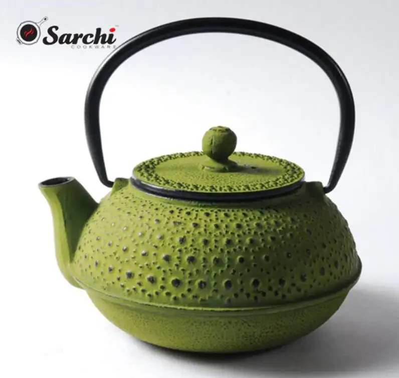 Chinese Primula Ketel Gietijzeren 40-Ounce Theepot Met Roestvrijstalen Infuser