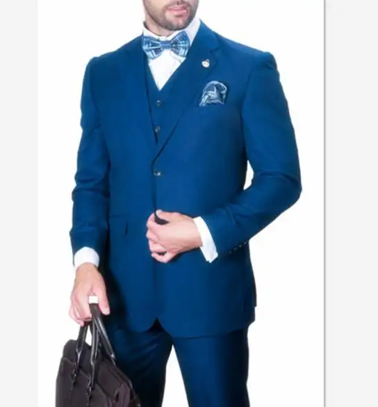 Chaqueta de traje para hombre, chaqueta Formal de negocios, pantalones, ropa de fiesta de tres piezas, vestido de boda de un solo botón