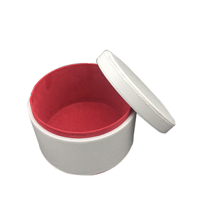 Alta calidad promocional reutilizable de pu de cuero redondo caja de embalaje para pastel de <span class=keywords><strong>Luna</strong></span> cinturón flor - Product Image 1