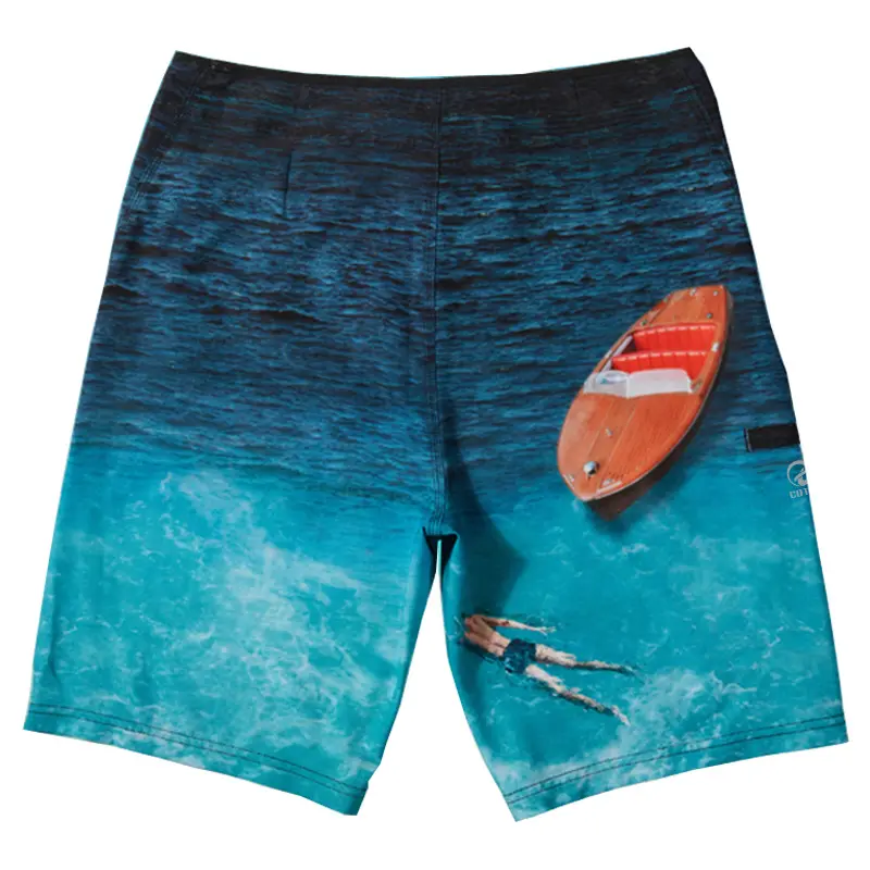 Surfista dos homens Board Shorts Para Nadar Com Impressão Por Sublimação Completa