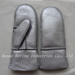 2017 Español Napa Guantes de Cuero de piel de Cordero Guantes de Invierno de piel de Oveja de piel de Oveja Merina - Product Image 5