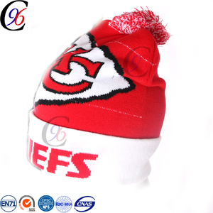Chengxing Móc Dệt Thể Thao Mùa Đông Vải Dệt Kim Trẻ Em Spandex Mẫu Đan Acrylic Mũ Len Bé - Product Image 3