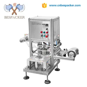 Sealing Machine Automatic Bespacker BZD-95B Automatic Manual Plastic Paper Bottle Tray Disposable Cup Sealing Sealer Packing Machine