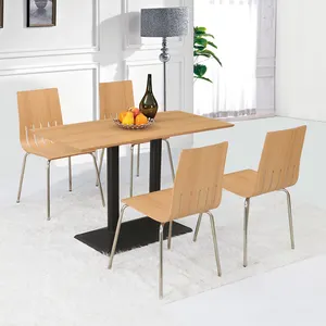 Newest style modern fast food restaurant table chair / dining table chair set