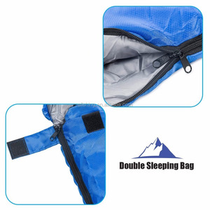 Commercio all'ingrosso <span class=keywords><strong>Doppio</strong></span> <span class=keywords><strong>Sacco</strong></span> <span class=keywords><strong>A</strong></span> <span class=keywords><strong>Pelo</strong></span> (Queen Size) con 2 Piccoli Cuscini/Impermeabile, comodo e Compatto per Escursioni <span class=keywords><strong>a</strong></span> Piedi, il Trekking, - Product Image 6