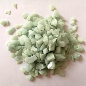 Sky blue road pavement glow in the dark glass pebbles - Product Image 2