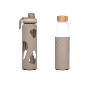 Private label di <span class=keywords><strong>vetro</strong></span> bere <span class=keywords><strong>bottiglia</strong></span> con silicone per le bevande gassate - Product Image 5