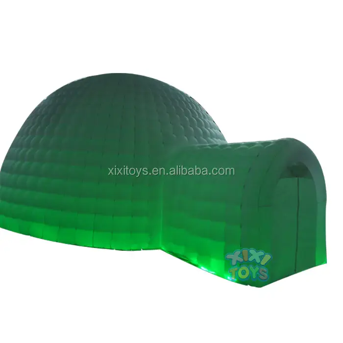 Dôme d'air LED de couleur changeante avec entrée de tunnel, grande tente gonflable pour fête, grand igloo gonflable extérieur pour affichage
