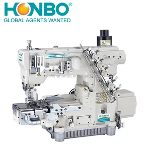 HB-6700-D-FL de alta velocidad de accionamiento directo de la cubierta de la máquina de coser cama cilindro de enclavamiento Stitch máquina con Auto Trimmer