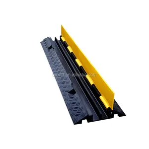Rampa para Cables de Plástico y Goma de 2 Canales para Eventos al Aire Libre, Cubierta para Cables de Escenario, Certificación CE RoHS - Product Image 1