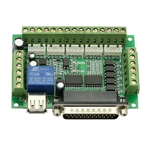 5 Axis CNC Breakout Board With Optical Coupler for Stepper Motor Driver USB Board