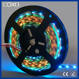 60 leds SMD 5050 RGB programable Color ideal 6803 IC llevó la luz de tira - Product Image 2