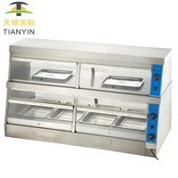 Vitrine chauffante pour aliments de 1,5 mètre, utilisée par KFC, vitrine chauffante pour aliments, vitrine chauffante pour poulet frit