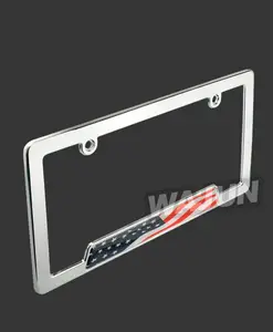 Custom High Quality Car License Plate Frame American Metal License Plate Holder