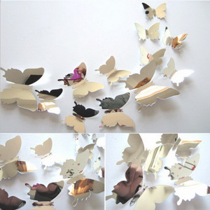 All'ingrosso 3D specchio PET farfalla adesivo <span class=keywords><strong>da</strong></span> <span class=keywords><strong>parete</strong></span> bella farfalla decalcomania della <span class=keywords><strong>parete</strong></span> decorazione della festa nuziale sfondo <span class=keywords><strong>farfalle</strong></span> - Product Image 4