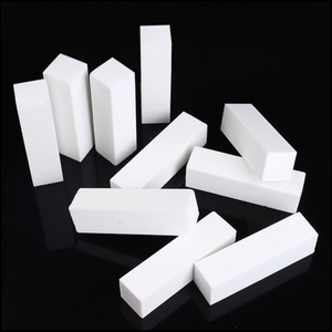 Bloque de uñas de manicura profesional de 4 lados, 10 piezas al por mayor, pulidor de uñas blanco <span class=keywords><strong>EVA</strong></span> para pulir y brillar - Product Image 3
