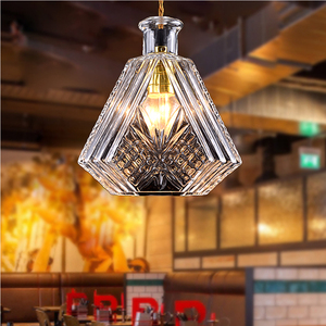 Venta caliente moderno alta calidad soplado botella <span class=keywords><strong>de</strong></span> vino claro lámparas <span class=keywords><strong>de</strong></span> cristal groggery - Product Image 5