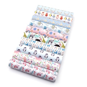 10 Cái/bộ Động Vật In Hồng Faux Vinyl Da Sheet Set 82114 - Product Image 2