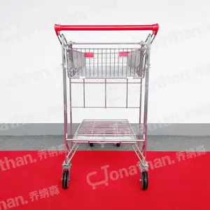 SXE-1 Barang Berat Transportasi Double Layer Gudang Trolley