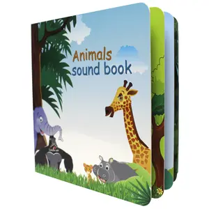 Libro para grabar en español, tablero de sonido elegante, libro con sonido de voz de animal