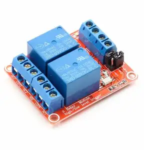 12V 2 Channel 4 Road Relay Module with Optocoupler Isolation Supports High and Low Trigger