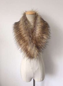 ESTABLE Por Encargo todo tipo <span class=keywords><strong>de</strong></span> artificial faux racoon/fox cuello <span class=keywords><strong>de</strong></span> piel <span class=keywords><strong>de</strong></span> visón para las mujeres/hombres - Product Image 3