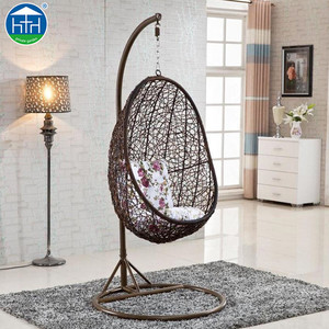 DW-CH171009 Italien Pas Cher Jardin Balancer Oeuf Chaises Cocon <span class=keywords><strong>Suspendu</strong></span> Chaise Pod Avec Support En Métal - Product Image 1