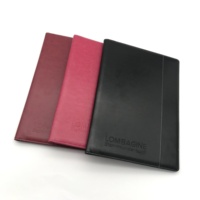 LIUSHUN Organiseur de documents extensible personnalisé format A4/A5 avec logo en relief en cuir PU