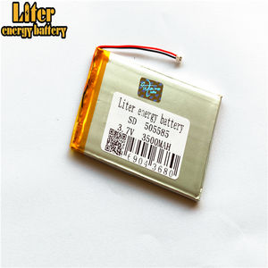 Conector of 1.25-<strong>2</strong> P LiPo battery Recarreg&aacute;vel solar Lithium Ion 3.7 V 3500 mAh 505585 lithium polymer battery with PCM - Product Image 1