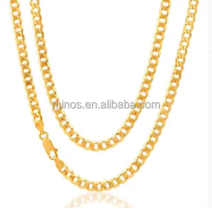 Цепочка с крупными звеньями золота Китай оптовая продажа мужские 9ct желтого цвета 20 дюймов 18 грамм шарма ожерелья Высокое качество QI Стандартный полированный 10 лет