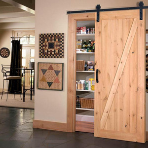 Wood Frame <strong>Barn</strong> <strong>Sliding</strong> Tempered Glass <strong>Sliding</strong> <strong>Door</strong> - Product Image 5