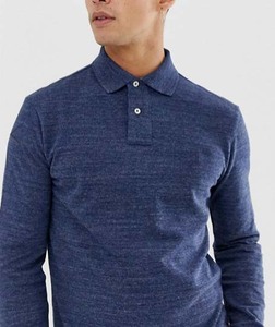 China New Style Autumn <strong>Long</strong> <strong>Sleeve</strong> Slim Fit 200g Cotton Spandex <strong>Navy</strong> Men Polo <strong>Shirt</strong> - Product Image 3