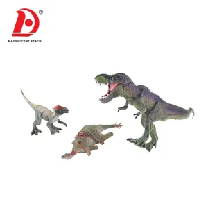 HUADA Ensemble de dinosaures en plastique souple modèle tyrannosaure 2023 six pièces fabriqué en Chine