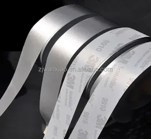 Sew On Reflective Tape EN471 Polyester TC Customized 3m Sew On Reflective Tape For Clothing TC/polyester Material High Visibility Silver Strips