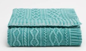 Coperta in Maglia a Trecce 100% Cotone <span class=keywords><strong>Magic</strong></span> Green per Giovani - Product Image 5