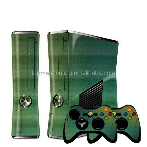 Top level promotional sticker skin for xbox 360 slim