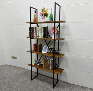 Nhà Máy Trực Tiếp Tùy Chỉnh Kim Loại Sáng Tạo Phòng Khách Tầng Thường vụ Lưu Trữ Kệ Đơn Giản Hiện Đại Thân Thiện Với Môi Gỗ Cuốn Sách Sắt Hiển Thị - Product Image 2