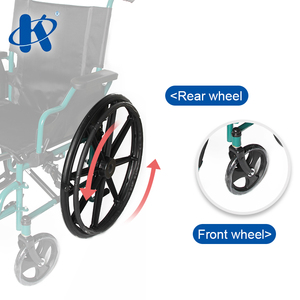 Kaiyang-silla de ruedas KY909B con tapa abatible hacia arriba, con reposabrazos de cuero PU, Manual de acero de lujo - Product Image 5