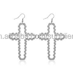 2014 pasos bastante más reciente pendiente de la moda diseños nuevo modelo pendientes colgantes cruz pendientes