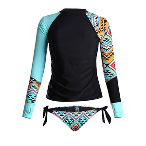 Manches longues Maillots De Bain <span class=keywords><strong>Tankini</strong></span> bloque la lumière directe du soleil femmes deux pièces maillots de bain filles tankinis - Product Image 5