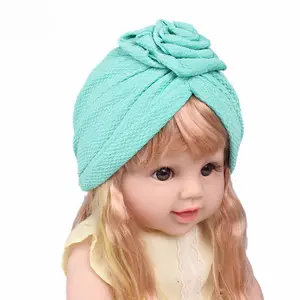 Thiết Kế Mới Bé Headband Turban Beanie Thời Trang Hồi Giáo Trẻ Em Hijab Hat