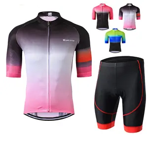 Pro Team Manufacturer Bicycle Clothes Wholesale Short Sleeve Cycling Jersey Set Men Bib Shorts mtb Road Bike Jersey Kits