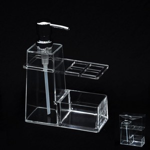 ชุดอุปกรณ์อาบน้ำสำหรับเดินทางทำจาก PP อุปกรณ์อาบน้ำรูปทรงปิรามิด3ชิ้น/เซ็ต - Product Image 4