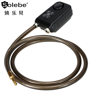 Portón de seguridad para motocicleta, sin llave, <span class=keywords><strong>cable</strong></span> de acero, alarma antirrobo, 4 cerradura digital para bicicleta con contraseña, proveedor al por mayor - Product Image 2