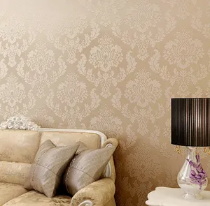 Luxury Damask Design Vinyl Wallpapers Room Wallpaper
