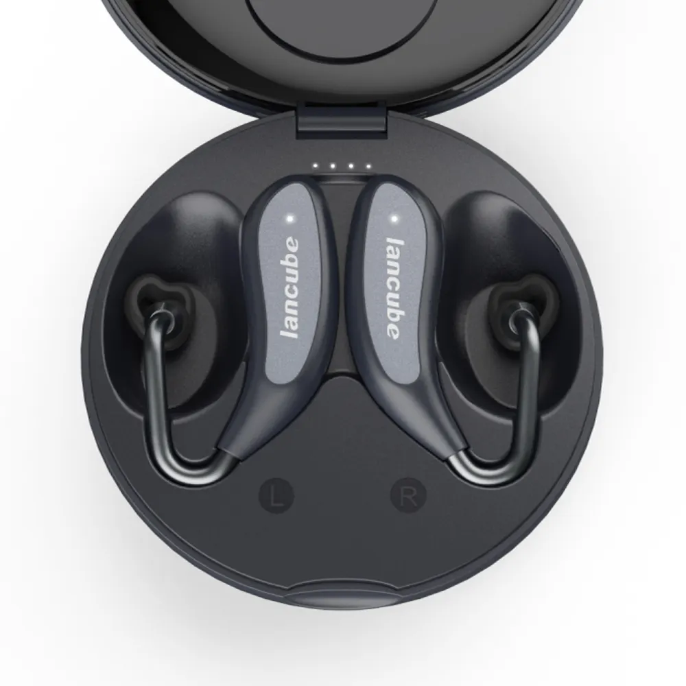 Kebisingan Membatalkan Stereo Bluetooth Earphone, Tws Wireless Bluetooth Stereo Headset dengan Charge Kotak untuk Universal Ponsel Pintar